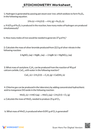Chemical Reactions and Stoichiometry