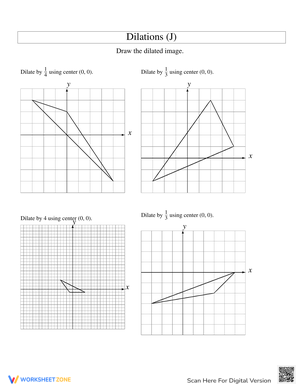 Practice Dilations Worksheet