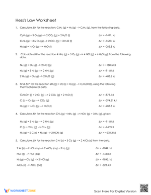 Apply Hess's Law to Calculate Enthalpy Changes