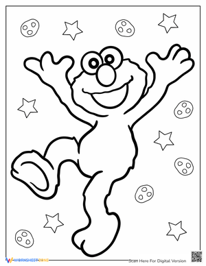 Simple Elmo Coloring