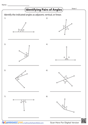 Identifying Pairs of Angles