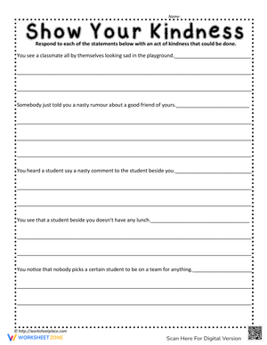 Promoting Kindness Through Actions