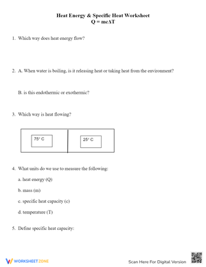 Calculate Heat Energy with Specific Heat