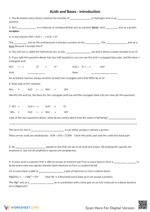 Introduction to Acids and Bases: A Chemistry Primer
