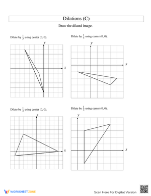 Practice Dilations with this Geometry Worksheet