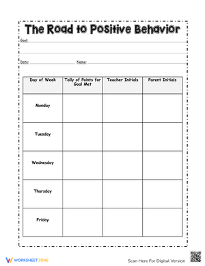 Establish a Positive Behavior Contract