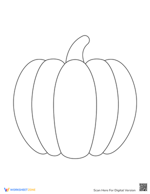 Printable Pumpkin Template for Creative Projects