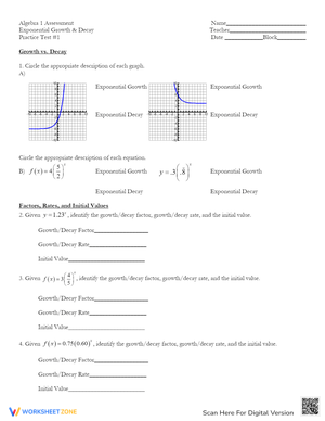 Practice Exponential Functions with this Test