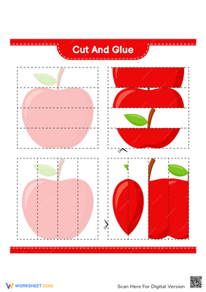 Explore the Parts of an Apple: A Cut and Glue Activity