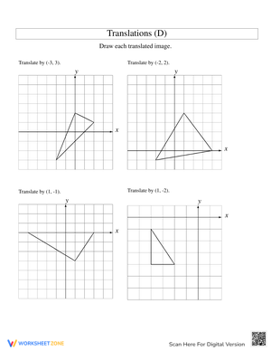 Geometry Translations Worksheet