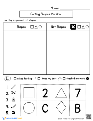 Sorting Shapes Ver.1
