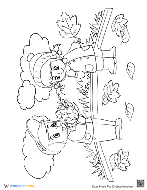 Fall Leaves Coloring Page: A Seasonal Activity