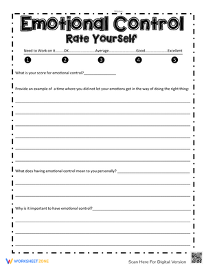 Improve Emotional Control: Self-Regulation