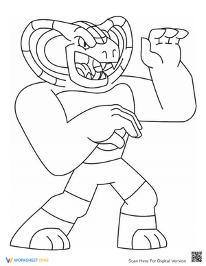 RattleSnake Jake Coloring Page