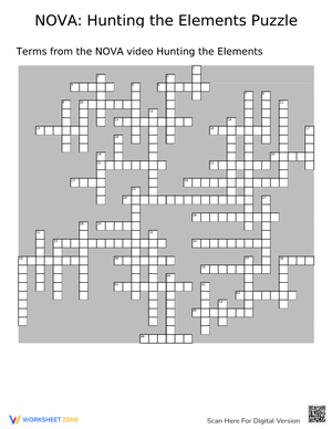 Hunting the Elements Puzzle Worksheet