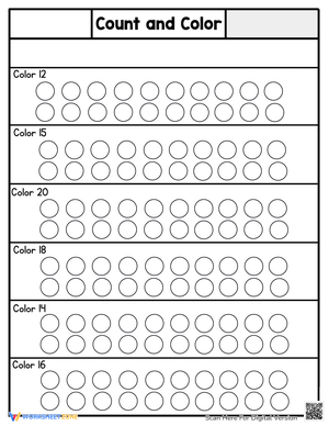 Count and Color the Circles