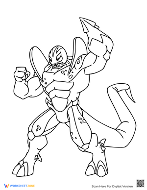 Goo Jit Zu Monster Coloring Page