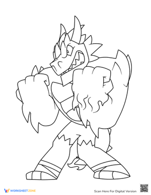 Dragon Fury Coloring Page