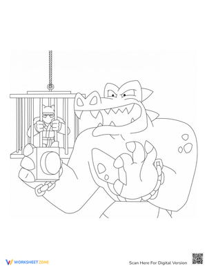 Goo Jit Zu Coloring Sheet for Kids