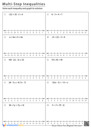 Multi-Step Inequalities Practice