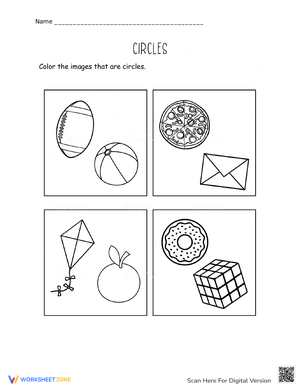 Coloring Circles Worksheet