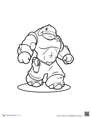Creative Goo Jit Zu Coloring Page for Children