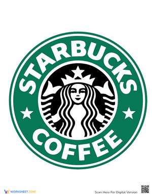 Starbucks Logo Printable Coloring Page
