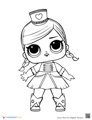 Lol Doll Coloring Pictures Majorette