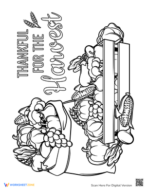 Autumn Harvest Coloring Page