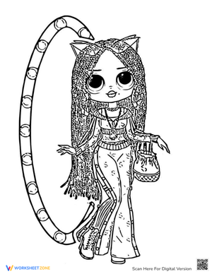 Dolls Swag: A Fashion Coloring Page
