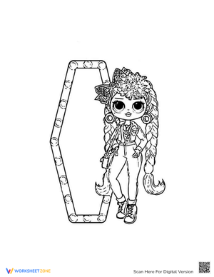 LOL OMG Doll: A Fabulous Girl Coloring Page