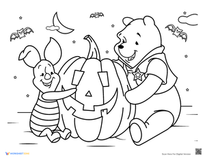Disney Fall: A Charming Coloring Page