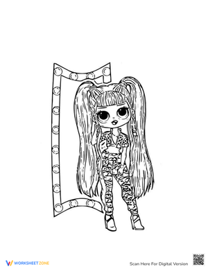 Fashion Girl: LOL OMG Coloring Pages