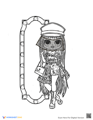 LOL OMG Dolls Coloring Page - Shadow