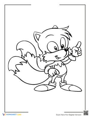 Sonic Coloring Miles Tails Prower