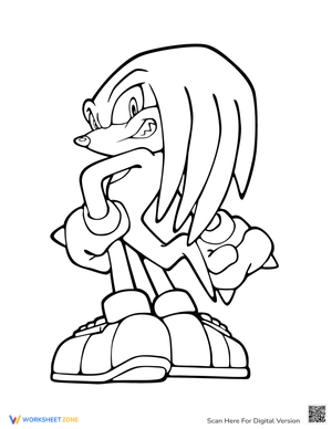 Sonic Hedgehog Coloring Page