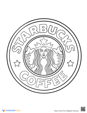 Starbucks Logo Coloring Page