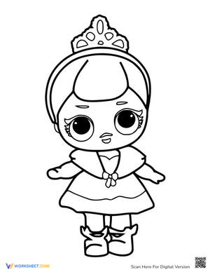 Lol Surprise Doll Coloring Pages Crystal Doll