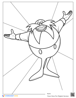 Doctor Eggman Coloring Page