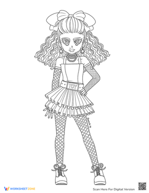 LOL Surprise OMG Doll Coloring Page