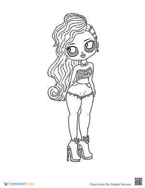 Mermaid Doll Coloring Pages