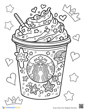 Free Interactive & Printable Starbucks Coloring Pages
