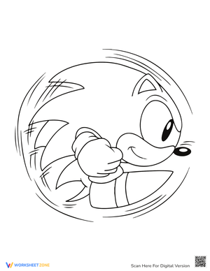 Sonic Coloring Oage Sheet