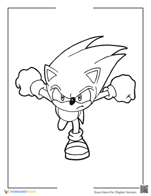 Sonic Coloring Page