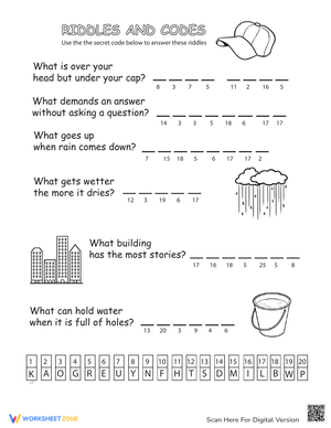 Free Printable Crack The Code Worksheet for Students