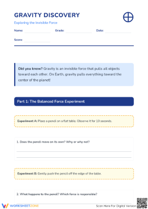 Engaging Gravity Worksheet for Physics Students
