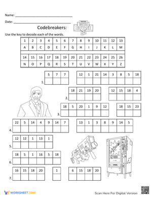 Free Printable Crack The Code Worksheet - Fortnite Codebreakers 2 W300 H388 Thumbnail 