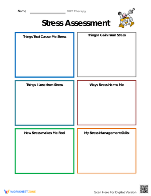Stress Assessment Worksheet