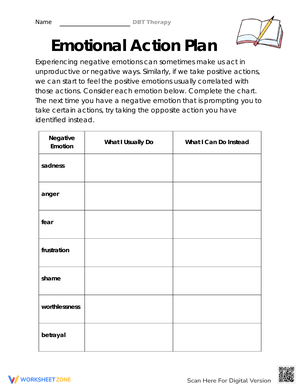 Creating an Emotional Action Plan