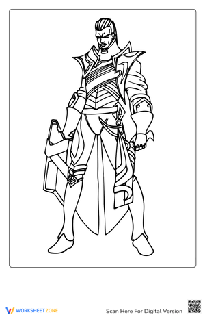 Coloring Lucian League Of Legends